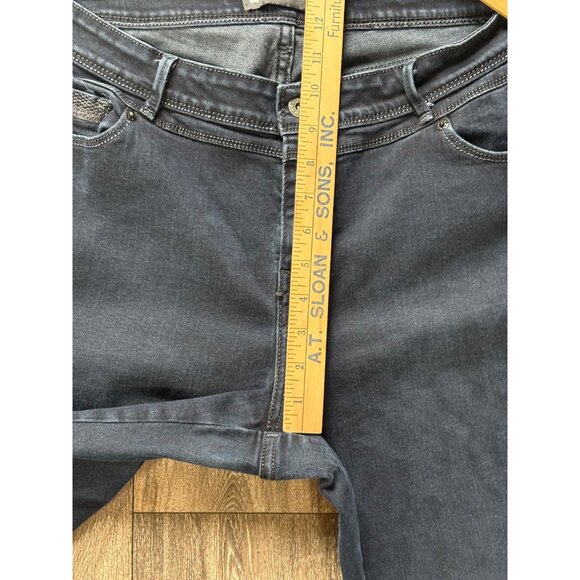 LEVI'S MID RISE SKINNY WOMENS PLUS SIZE 16W DENIM DARK WASH BLUE JEANS STRETCH - Picture 7 of 10